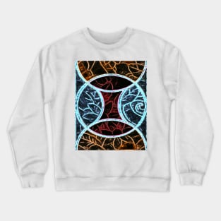 Rune-Pattern Crewneck Sweatshirt